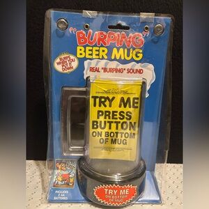 Vintage Burping Beer Mug Plastic Burping Sound When You Put It Down 1995